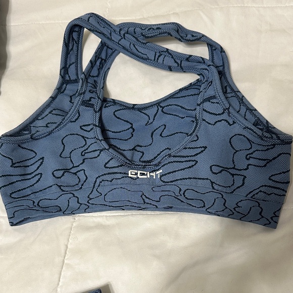 ECHT Blue Patterned Activewear Set - Picture 4 of 13